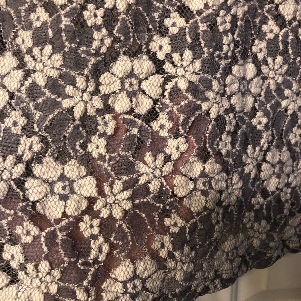Anthropologie x small gray + white long sleeve top - Picture 2 of 3